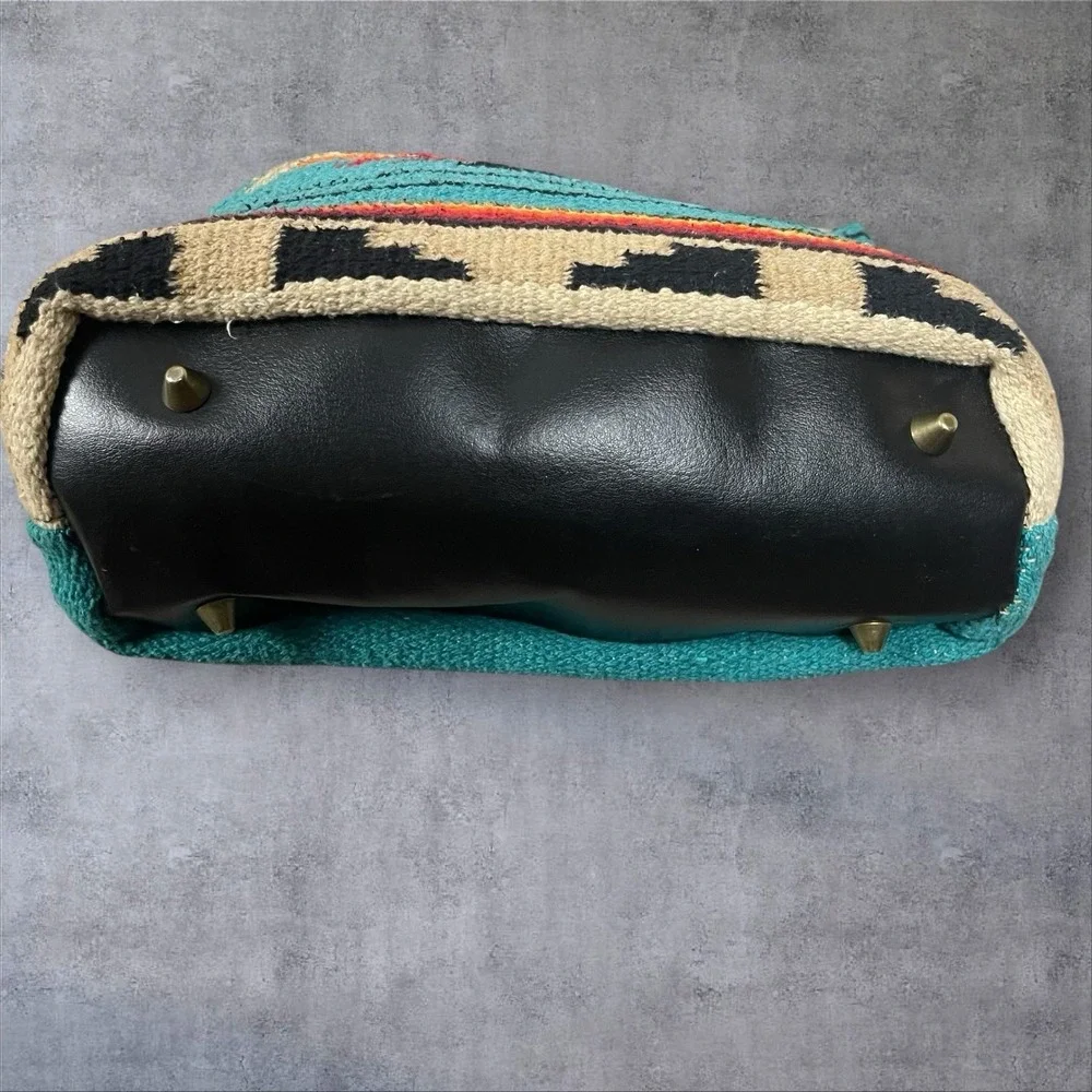 El Paso Saddle Blanket Company Tote Purse Southwestern Aztec Native Cotton‎ Boho
